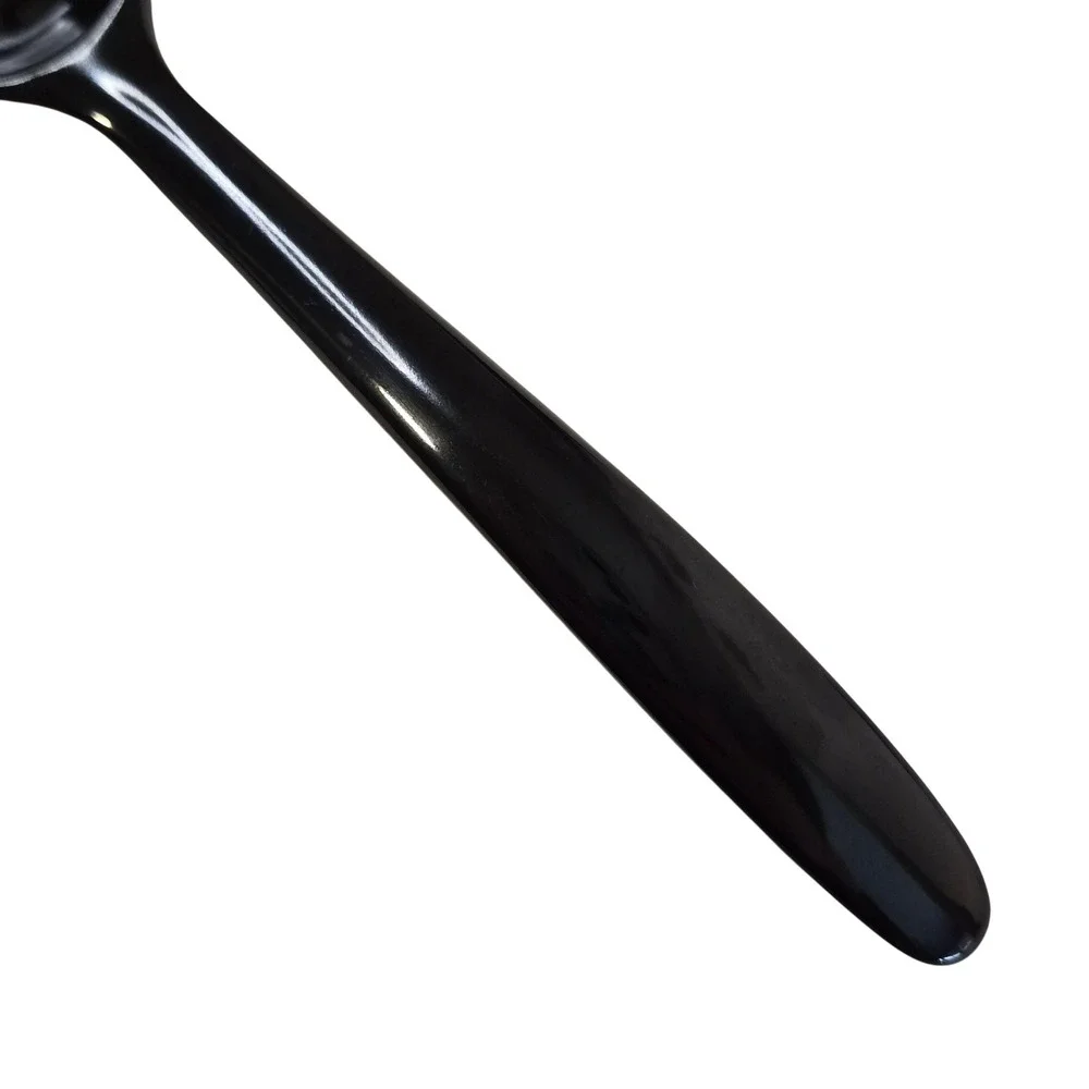 Hutzler Mini Solid Mixing Spoon Black Melamine Item 517 Vintage Thailand 7.5